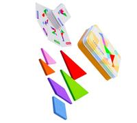 FELTECHELECTR Tangram de Madera para Juguete Educativo de Habilidades Manuales Bloques Coloridos para Desarrollar Creatividad y Resolución de Problemas Apto para Niñas de Varias Edades