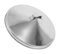 FELTECHELECTR Tapa Redonda de Acero Inoxidable para Fogata, Compacta y Rápida para Extinguir Fuego, Adecuado para Protección en Fogatas de Leña y Gas Natural Patio