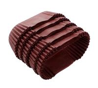 FELTECHELECTR Tazas para Pasteles Ovaladas de Alta Temperatura Unidades Color Chocolate Resistentes Aceites y Agua para Muffins Cupcakes y Decoraciones de Fiestas