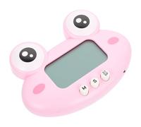 FELTECHELECTR Temporizador Electrónico de Cocina Forma de Rana Rosa, Fácil de Usar, Recordatorio Práctico para Cocinar, Material Abs, 1 Uso en Cocina