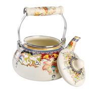 FELTECHELECTR Tetera de Esmalte Resistente al Calor y Corrosión para Cocina de Gas Inducción Tetera Práctica y Decorativa con Diseño para del Té y Café