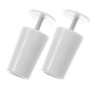 FELTECHELECTR Tope de Seguridad para Ventanas Blanco de Plástico y Aleación de Aluminio, Accesorios para Persianas Enrollables Instalación Conveniente, Paquete de 2 Piezas para Hogar y Oficina