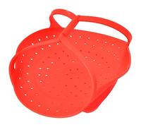FELTECHELECTR Vaporera de Silicona Plegable para Alimentos Asas Resistentes al Calor, Cesta para Cocinar Verduras y Frutas, Apta para Lavavajillas en Cocina Saludable