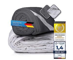 Feluna® Mesa de Terapia Pesada 8 kg Mesa de Pesas para Adultos Mesa antiestrés para ansiedad y trastornos del sueño Manta lastrada (Gris)