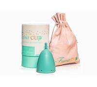FemaCup Copa menstrual tamaño M (25-30 ml) - 100% fabricado en Alemania - Sin BPA - Inodoro - Silicona médica - Alternativa a tampones y compresas - Color Turquesa