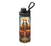 Female God - Botella de agua de acero inoxidable con estampado de Dios, 18 onzas, taza aislada de larga duración para correr, senderismo, ciclismo y montañismo