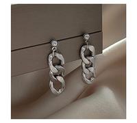 Female Lock Chain Jewelry for Women Girl Friendship Gifts High-End Earrings