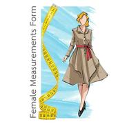 Female Measurements Form : Female Body Measurement Form - A4 Size | Perfect for Tailors, Fashion Designers, and DIY Dressmakers: A4 Women’s Body ... Form for Tailors, Dressmakers, and DIY Sewing