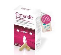 Femarelle Recharge - Cápsulas Menopausia sin Hormonas - Sofocos, Sudores Nocturnos y Alteracioned del Sueño - Equilibrio Hormonal con DT56a, Lino y Vitamina B6 - 56 Cápsulas