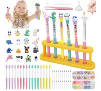 FEMBW Kit de Creación de Bolígrafos, 16 Laboratorio de Boligrafos con 80 PCS, Fabrica de Rotuladores, Kit Manualidades Niños 5 6 7 8 9 10 Años, Regalos para Niños y Niñas