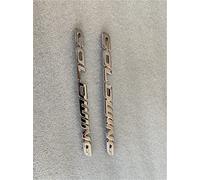 FEMEIN para Honda Goldwing GL1800 1 Par GL 1800 3M ABS 3D Cubierta De Batería Emblema Lateral Carenado Pegatina Logotipo Símbolo Marca Cromo (Color : Silver)