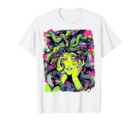 Femenina Mitología Griega Diosa Sexy Medusa Serpientes Cabello Camiseta gráfica económica, Hombre, Blanco, XL