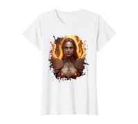 Femenino Ángel de Fuego con Llamas del Infierno Camiseta gráfica económica