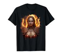 Femenino Ángel de Fuego con Llamas del Infierno Camiseta gráfica económica