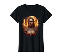 Femenino Ángel de Fuego con Llamas del Infierno Camiseta gráfica económica