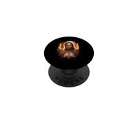 Femenino Ángel de Fuego con Llamas del Infierno PopSockets PopGrip Adhesivo