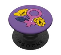Femenino Igualdad Femenino Estilo Pop Art PopSockets PopGrip Adhesivo