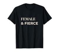 Femenino y Feroz - Camiseta Moderna de empoderamiento para Mujeres Camiseta