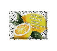 Femer Cartel de chapa 30 x 40 cm When life hands you Lemons grab the Salt and Tequila