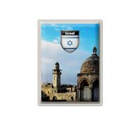 FEMER Cartel de chapa de viaje 30 x 40 cm Israel Ciudad Arquitectura Vacaciones