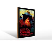 Femer Cartel de madera de viaje 30 x 40 cm Orient Canadian Pacific Steamships decorativo