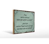 Femer Cartel decorativo de madera con texto en alemán "Lieben oder geliebt werden