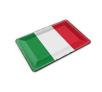 Femer Postal de chapa con bandera de Italia, 14 x 10 cm, diseño retro de la bandera de Italia