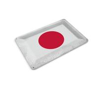 Femer Postal de chapa con bandera de Japón, 14 x 10 cm, bandera de Japón, decoración vintage