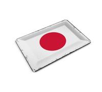 Femer Postal de chapa con bandera de Japón, 14 x 10 cm, diseño retro de la bandera de Japón