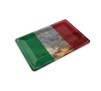 Femer Postal de chapa con la bandera de Italia, 14 x 10 cm, cartel decorativo oxidado