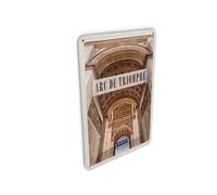 Femer Postal de chapa de viaje, 10 x 14 cm, arco de triunfo de París, destino de viaje, cartel decorativo