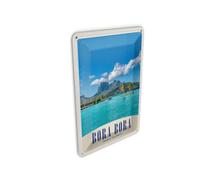 Femer Postal de chapa de viaje, 10 x 14 cm, Bora Bora, Isla Francia, Polinesia