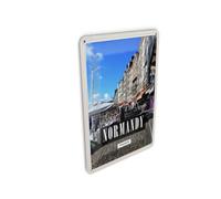 Femer Postal de chapa de viaje 10 x 14 cm Normandy France City Destino decorativo