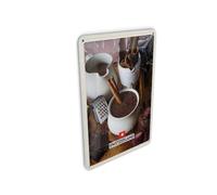 Femer Postal de chapa de viaje, 10 x 14 cm, para postre suizo, chocolate, canela, cartel
