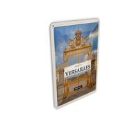 Femer Tarjeta postal de chapa de viaje, 10 x 14 cm, cartel del Palacio de versailles France