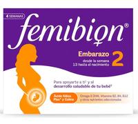 Femibion – Complemento nutricional embarazo 2, ácido fólico y vitaminas, 28 comp + 28 cápsulas
