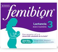 Femibion 3 Lactancia Embarazo con Ácido Fólico y Vitaminas 28 Cápsulas + 28 Comprimidos