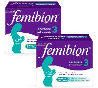 Femibion 3 Mujer Lactancia Multivitaminas con Ácido Fólico 28 Comprimidos y 28 Cápsulas