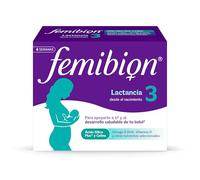 Femibion 3 Lactancia Embarazo con Ácido Fólico y Vitaminas 28 Cápsulas + 28 Comprimidos