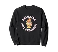 Feminine Not Feminist Homemaker Traditional Housewife Mom Sudadera