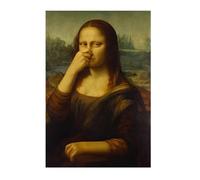 Feminine Portrait - Vintage Style Cover Nose Artwork for Personal Spaces | Bold Expression Art with Modern Aesthetic and Smooth Canvas Finish Tailored for Hotel, Workplace, Living Room, Home Walls