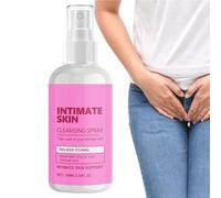 Feminine Private Partes Spray Limpiador, Spray Limpiador De Piel Mujeres | 100 Ml Spray De Lavado - Eliminante De Olor Privado Para El Viaje A Casa, Regulación Del Equilibrio Ácido-Base