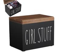 Feminine Stuff Organizer, Sello Holder Case, Sanitary Storage with Secure Lid, Box with Compact Design, Vanity Countertop Storage Modern Style, Daily Supplies for Bedroom Living Room
