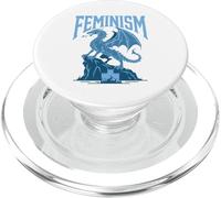 Feminismo Frost Ice Dragon Fantasía Mujeres Fuertes Empoderamiento PopSockets PopGrip para MagSafe