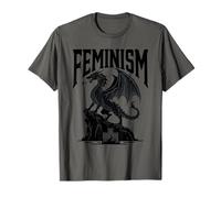 Feminismo Gótico Dragón Oscuro Fantasía Empoderamiento Fuer Camiseta