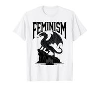 Feminismo Gótico Dragón Oscuro Fantasía Empoderamiento Fuer Camiseta