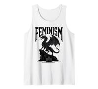 Feminismo Gótico Dragón Oscuro Fantasía Empoderamiento Fuer Camiseta sin Mangas