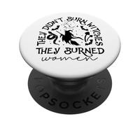 Feminismo No quemaron a las brujas Quemaron a las mujeres feministas PopSockets PopGrip Adhesivo