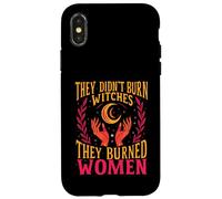 Feminismo No quemaron brujas Quemaron mujeres Halloween Carcasa para iPhone X/XS