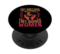 Feminismo No quemaron brujas Quemaron mujeres Halloween PopSockets PopGrip Adhesivo